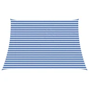 Jedrilica za suncevu sjenu Plava i bijela 3 / 4 x 3 m HDPE