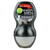 Garnier Men Mineral Neutralizer antiperspirant roll-on proti belim madežem 72h (Anti-white Marks) 50 ml