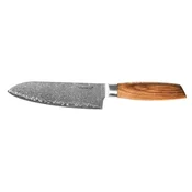 G21 Gourmet Damascus 17 cm, nož Santoku, ročaj iz zebrastega lesa