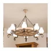Brilagi - Luster na lancu ROATA 8xE14/40W/230V hrast