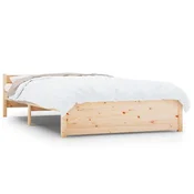 Vidaxl Posteljni okvir iz trdnega lesa 120x200 cm