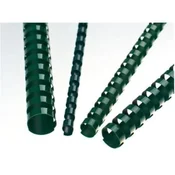 Plastične hrbtne strani - 28,5 mm, zelene barve, 50 kosov