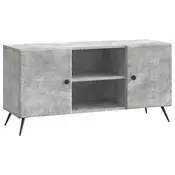 vidaXL TV omarica Betonsko siva 102 x 34,5 x 50 cm Inženirski les