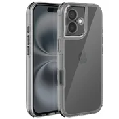 AVIZAR Ovitek za iPhone 16, Ojačan, Dvo-materialni Dizajn, Teksturiran, Proti Drsenju, Črna, (5000189458)