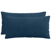 vidaXL Prevleka za blazino 2 pcs ALMELO Temno modra 40 x 70 cm