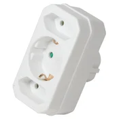 Logilink šuko adapter - lopov 2x CEE 7/16 + 1x CEE 7/3