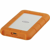 LaCie zunanji trdi disk 6.35 cm (2.5 palčni) 2 TB LaCie Rugged Mobile Drive srebrne barve, oranžne barve USB-C™