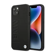 Bmw Etui BMW Leather Stamp za iPhone 14 Plus - črno