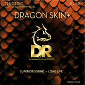 DR Strings Dragon Skin+ Coated Medium to Heavy 10-52 Strune za električno kitaro
