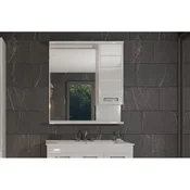 TMP kopalniška omarica z ogledalom White OWHIT85, 85,4×79,3×16,5 cm