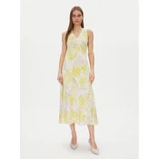 Calvin Klein Poletna obleka Print Abstract Vn Dress LV044B059G Rumena Regular Fit