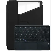 INF Združljivo s iPad Air 11 (2024/2025) 360° vrtljivo stojalo Bluetooth tipkovnica - Črno PU usnje, (5000080080)