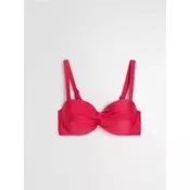 Sinsay - Gornji deo bikinija bandeau sa dekorativnim naborima - roze