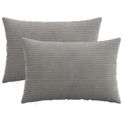 vidaXL Prevleka za blazino 2 pcs HEERLEN Svetlo siva 50 x 75 cm