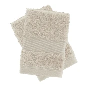 Bež frotirne bombažne brisače v kompletu 2 ks 30x30 cm Anti-Bacterial – Catherine Lansfield