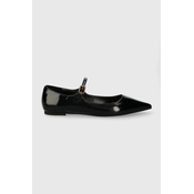 Kožne balerinke Kurt Geiger London Regent Flat Mary Jane boja: crna, 1277400309