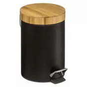 FIVE KANTA ZA SMEĆE NATUREO 3L NA PEDALU METAL/BAMBUS CRNA