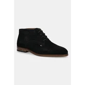 Gležnjarji iz semiša Tommy Hilfiger HILFIGER DRESS SUEDE BOOT