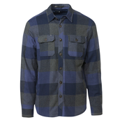 KOROSHI Prehodna jakna indigo/temno modra/temno siva/pegasto siva