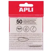 Apli Samolepilni indeks lističi, plastični, PROZORNI