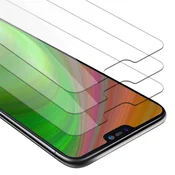 Cadorabo CADORABO Huawei P20 LITE 2018/NOVA 3E - Zaščitna folija - 3-pack Kaljeno zaščitno steklo za zaslone s trdoto 9H in združljivostjo s 3D d, (20548482)