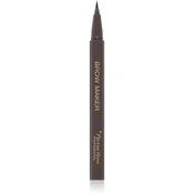 Pierre René Professional Brow Maker natančni svinčnik za obrvi odtenek Dark Brown 0,74 g