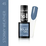 REVERS Lak za nohte Revers Solar Gel #45 moder 12 ml hibridni učinek