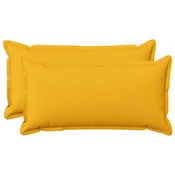 vidaXL Prevleka za blazino 2 kos HOUTEN Svetlo rumena 40 x 80 cm