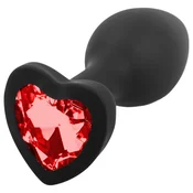 Sunfo sil.plug heart red S