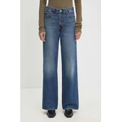 Levis kavbojke s širokimi hlačnicami ženske RIBCAGE WIDE LEG