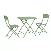 SET BISTROT YVONNE VERDE 1xMIZA 2xSTOL