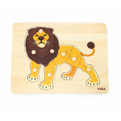 Viga Viga 44602 Puzzle na podlagi z ročaji – Lev