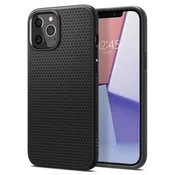 Spigen Ovitek Spigen Liquid Air za iPhone 12/iPhone 12 Pro - črna mat