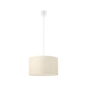 Luster na sajli SIRJA PLISADO 1xE27/15W/230V precnika 35 cm, krem boje