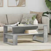 vidaXL Klubska miza Betonsko siva 90 x 50 x 40 cm Konstruiran les