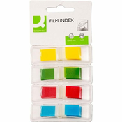 Q-Connect Zaznamki - plastični, 12,5 x 43 mm, 4 barve