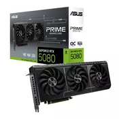 ASUS Graficka kartica GeForce RTX 5080 Prime, 16GB, Crna