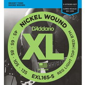 Strune DAddario kitara bas EXL165-5  45-135