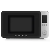 SMEG MOC02BLMEU Stojalo Kombinirana crna mikrovalovna pecica, mat, 2100 vatov, 27 litrov prostornine notranjosti.