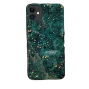 Ohišje za iPhone 12 in 12 Pro Silikon TPU Zeleni marmor
