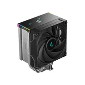 Hladilnik za procesor DeepCool AK500S DIGITAL SE, 120mm, ARGB, LCD, črn - R-AK500S-BKADMN-GJD