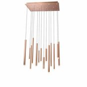 Redo 01-2055 - LED luster na sajli MADISON 14xLED/4W/230V bakar