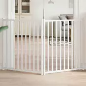 Vidaxl vidaXL Zložljiva pasja vrata 2 panela bela 160 cm lesena