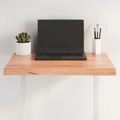 Stolna ploca svjetlosmeda 60x60x(2-4) cm obradena hrastovina