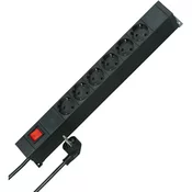Kopp Vtična letev 19 palčna (48,26 cm) 2x 6-delna črne barve zaščiteni kontakti Kopp 931305010