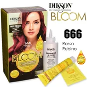 Dikson bloom coloring cream with keratin 666 ruby red