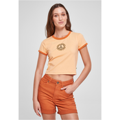 Womens Stretch Cropped Tee Jersey Paleo Orange/Vintageo Orange