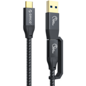 Orico ACC32-10 kabel, USB-C v USB-C/USB-A, USB 3.2 Gen2, 20Gb/s, 100W PD, 4K 60Hz, 1m, črn (ACC32-10-BK-BP)