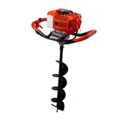 Bencinski zemeljski vrtalnik enoosebni 5,2HP + svedri 100, 150 in 200mm 66085