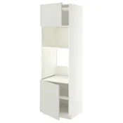 METOD Visoki element za ugradne uredaje, bela/Aspudden svetlosiva, 60x60x200 cm